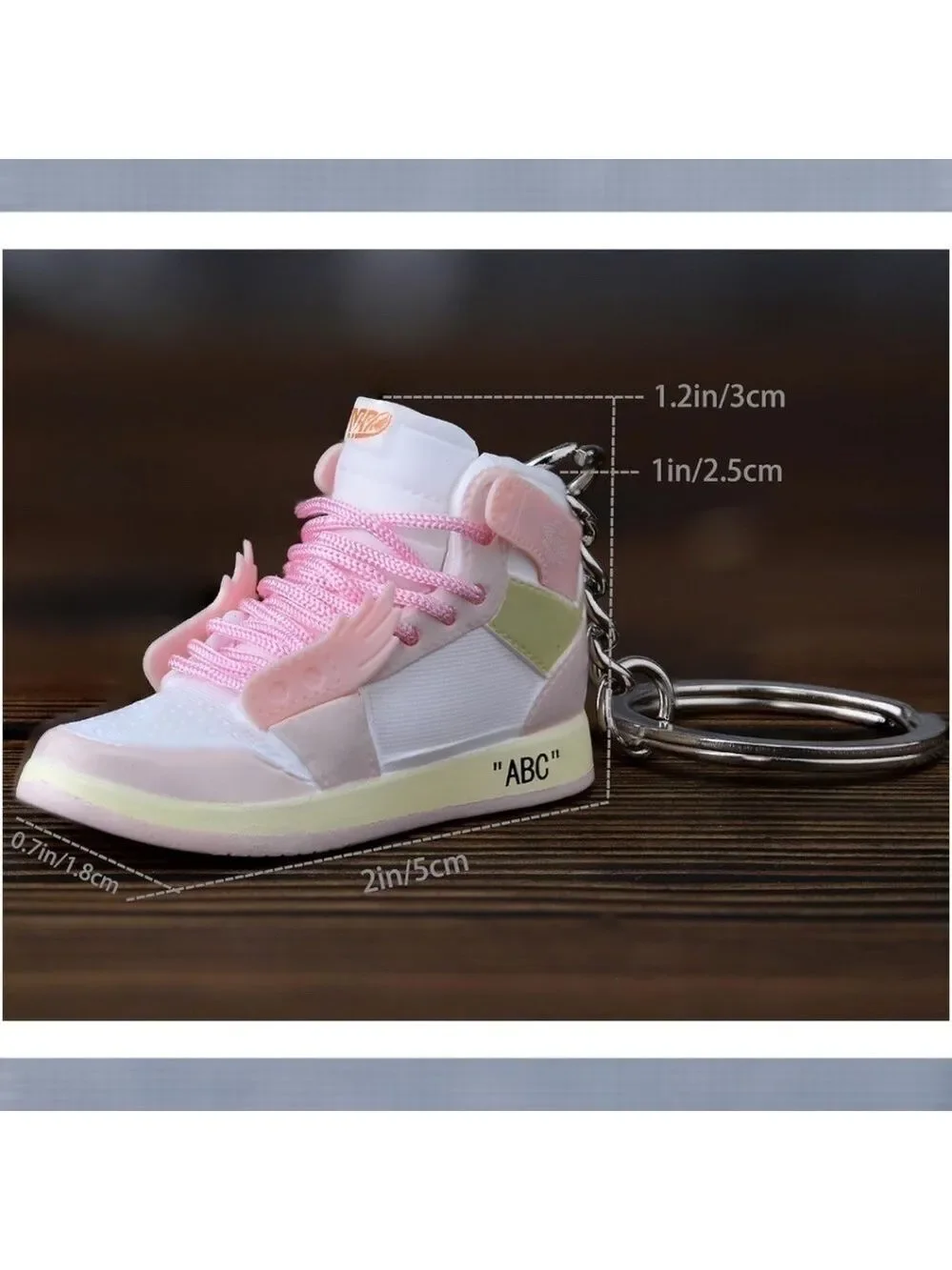 3D Mini Sneaker & Basketball Collectors Edition Keychain with 3D Shoebox
